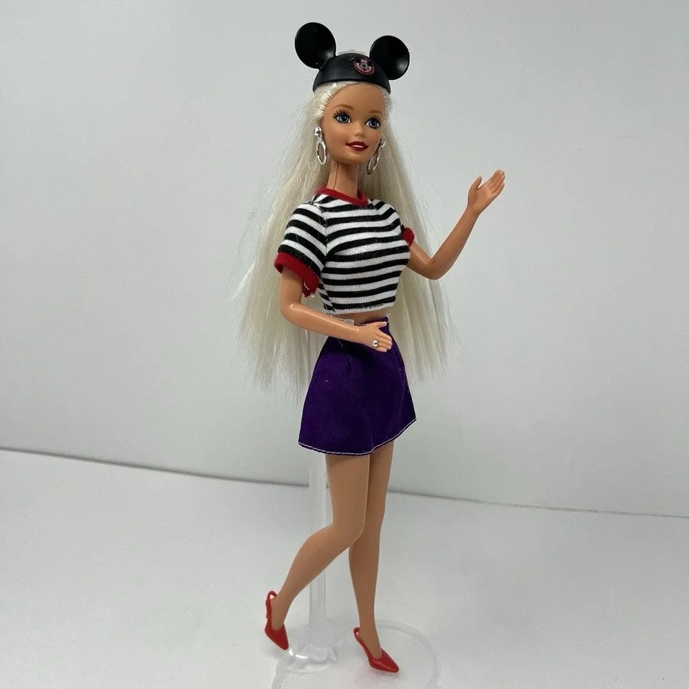 Disney Exclusive Fun‎ Barbie Doll in mickey mouse hat stripe shirt 1966-76
